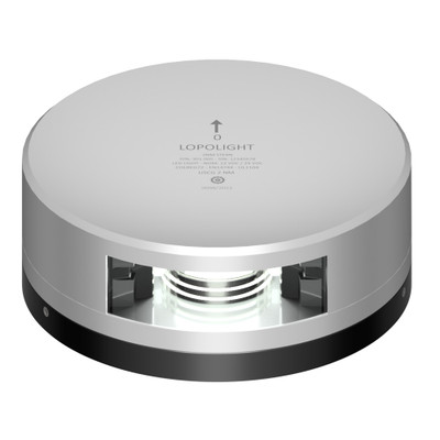 Lopolight 2NM Silver FB Base White Stern Light