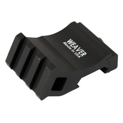 Weaver Black Picatinny Offset Rail Adapter
