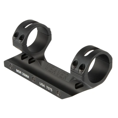 Weaver 30 mm Black Fixed MSR Picatinny Scope Mount