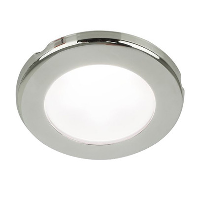 Hella EuroLED 75 12V White Stainless Screw-Mount Downlight