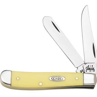Case 029 Yellow Synthetic Mini Trapper Knife