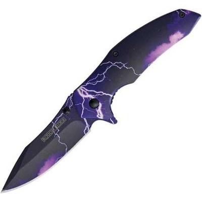 Rough Rider Galaxy Folding Knife with Black Aluminum Handle