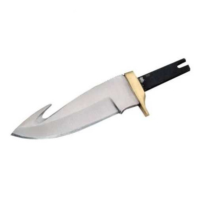 Guthook Knife Blade Blank 4 inch Stainless with Brass Guard