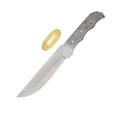 Bowie Knife Blade Blank with Brass Guard