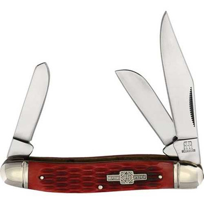 Rough Rider Stockman Red Jigged Bone Knife