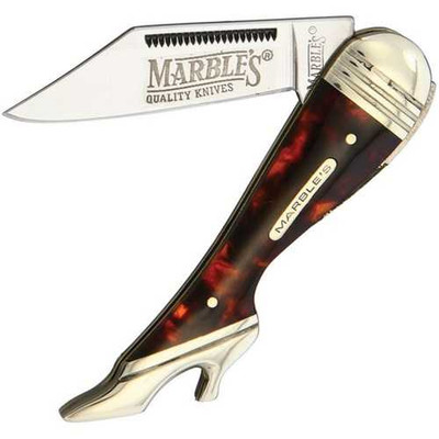 Marbles Small Leg Knife with Tortoise Shell Handle