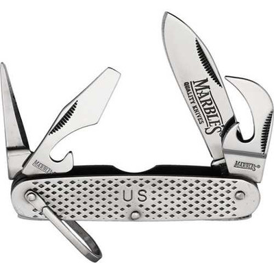 Marbles GI Utility Folder Stainless Multitool Knife