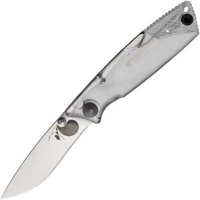 Ontario Lockback Ice Series Clear Handle Folding Knife