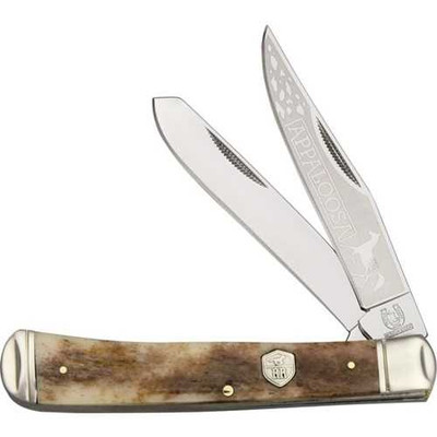 Rough Rider Trapper Brown Bone Folding Pocket Knife