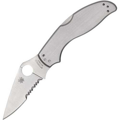 Spyderco UpTern Serrated Edge Lockback Knife