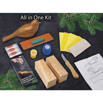 BeaverCraft Comfort Bird Wood Carving Kit for Beginners