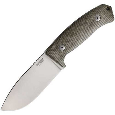 LionSTEEL M3 Fixed Blade Green Micarta Knife with Sheath