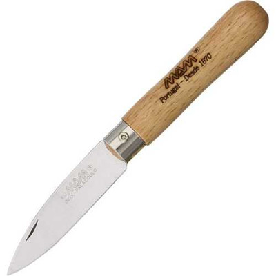 MAM Small Folder Drop Point Beechwood Handle Knife
