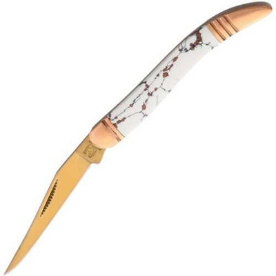 Rough Rider Copperstone Toothpick Knife Titanium Blade