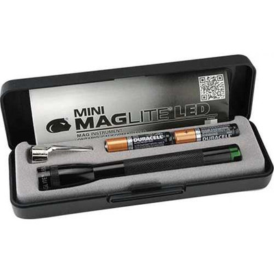 MagLite Mini Maglite LED Green Flashlight with Case