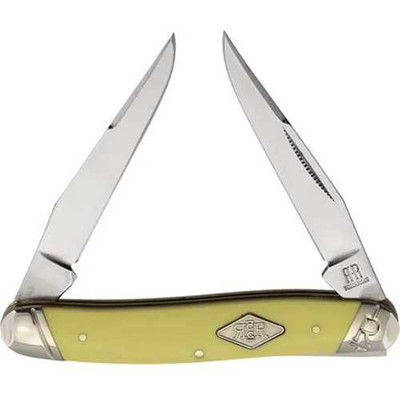 Rough Rider Muskrat Yellow Carbon Steel Pocket Knife