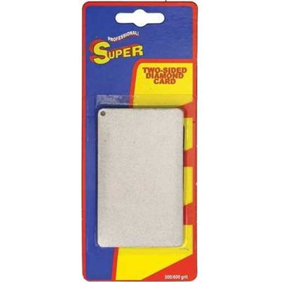 Super Diamond Card Sharpener Dual Grit Knife Tool