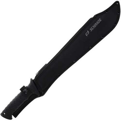 Schrade Decimate Sawback Machete Black Handle