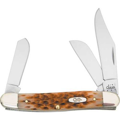 Case XX Large Stockman 6347 SS Amber Bone Pocket Knife