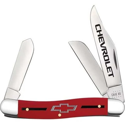 Case XX Chevrolet Stockman 4347 SS Red Handle Pocket Knife