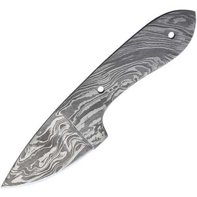 Knifemaking Drop Point Damascus Knife Blade 6 Inch