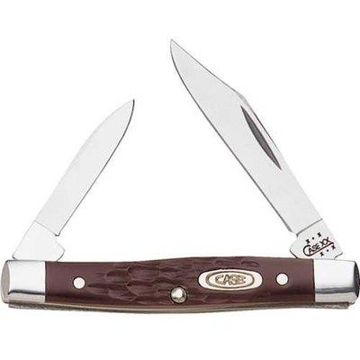 Case Small Pen Brown Delrin Handle 6233 SS Knife