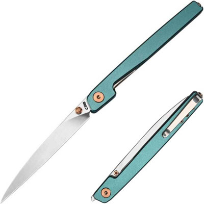 CJRB Lanky Blue Aluminum Linerlock Knife
