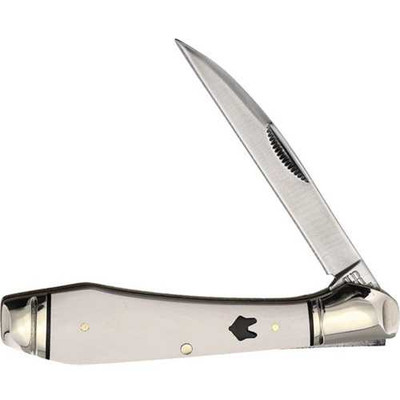 Rough Rider White Micarta Wharncliffe Folder Knife