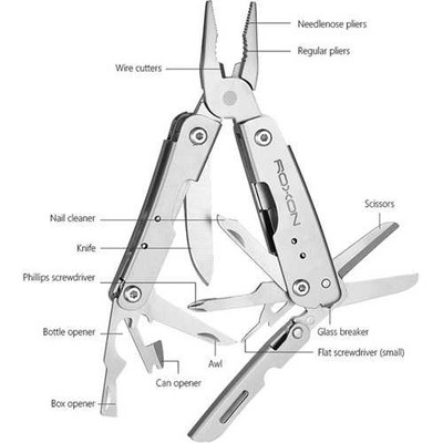 ROXON M2 14-in-1 Mini Multitool with Scissors