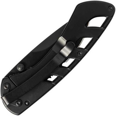 Case TecX Black Exo-Lock Partially Serrated Knife