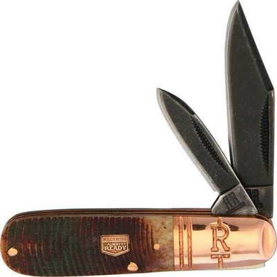 Rough Rider Amber Bone Barlow Stonewash Folding Knife