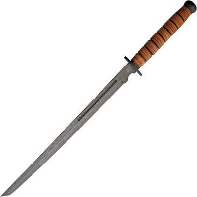 Rough Rider Combat Tanto Sword with Leather Handle