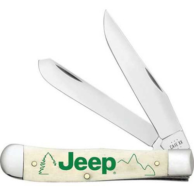 Case Jeep Natural Bone Trapper Folding Knife