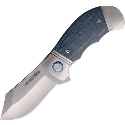 Rough Rider Blue Denim Micarta Linerlock Folding Knife