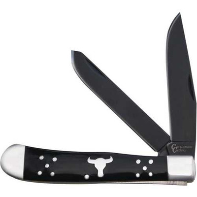 Cattlemans Cutlery Black Angus Trapper Folding Knife