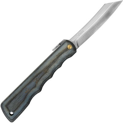 Higonokami Woody VG10 Folder with Blue Gray Wood Handle