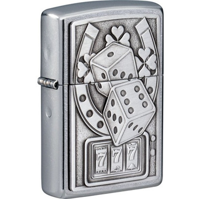 Zippo Lucky Seven Street Chrome Windproof Lighter