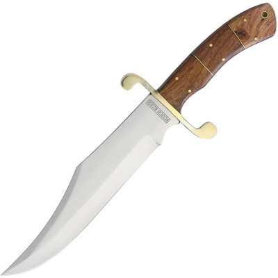 Rough Rider Bowie Full Tang Wood Handle Fixed Blade Knife