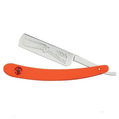 Marbles Orange 100th Anniversary Straight Razor
