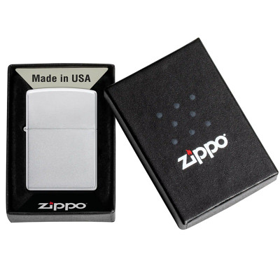 Zippo Satin Chrome Classic Windproof Lighter