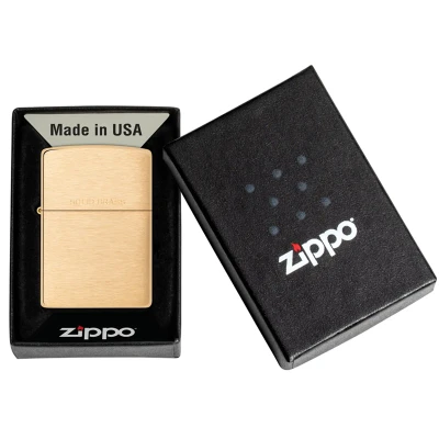 Zippo Solid Brass Classic Windproof Lighter