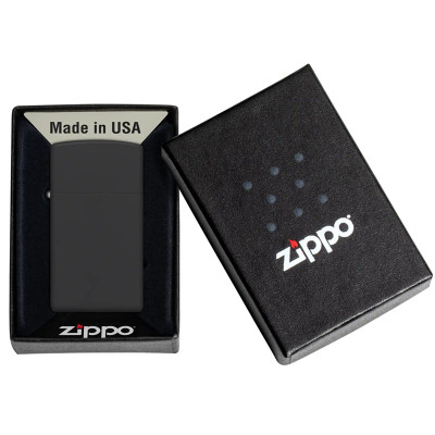 Zippo Slim Black Matte Windproof Lighter