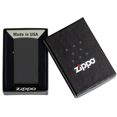 Zippo Slim Black Matte Windproof Lighter