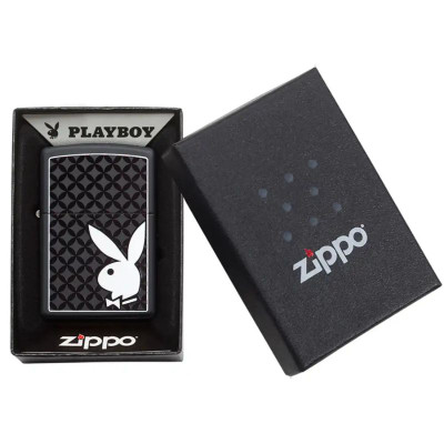 Zippo Playboy Dapper Rabbit Design Black Lighter