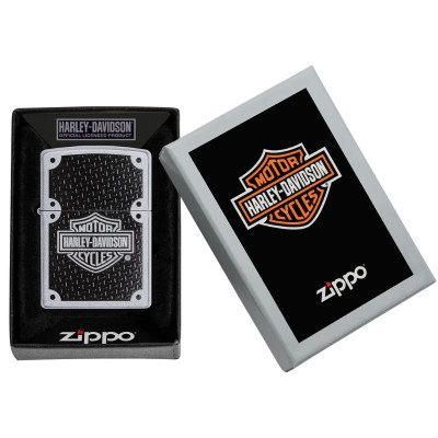 Zippo Harley-Davidson Carbon Fiber Chrome Lighter
