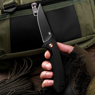 Klaken Ridge Black Folding Knife
