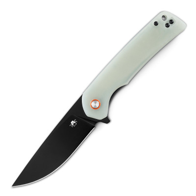 Klaken Virex Jade G10 D2 Blackened Tanto Knife