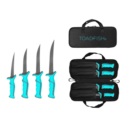 Toadfish Fixed Fillet Knife Set 5" 6" 7" and 8"