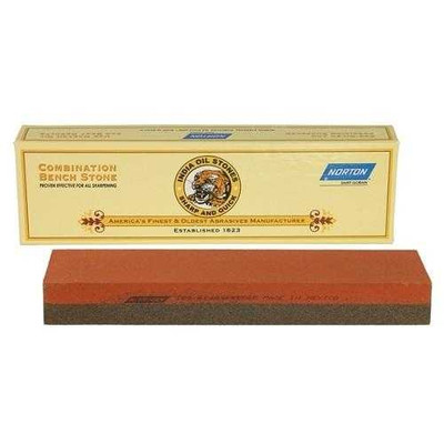 Norton 8 Inch India Combination Bench Sharpening Stone