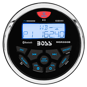 Boss Audio MGR350B Marine AM FM Bluetooth Stereo